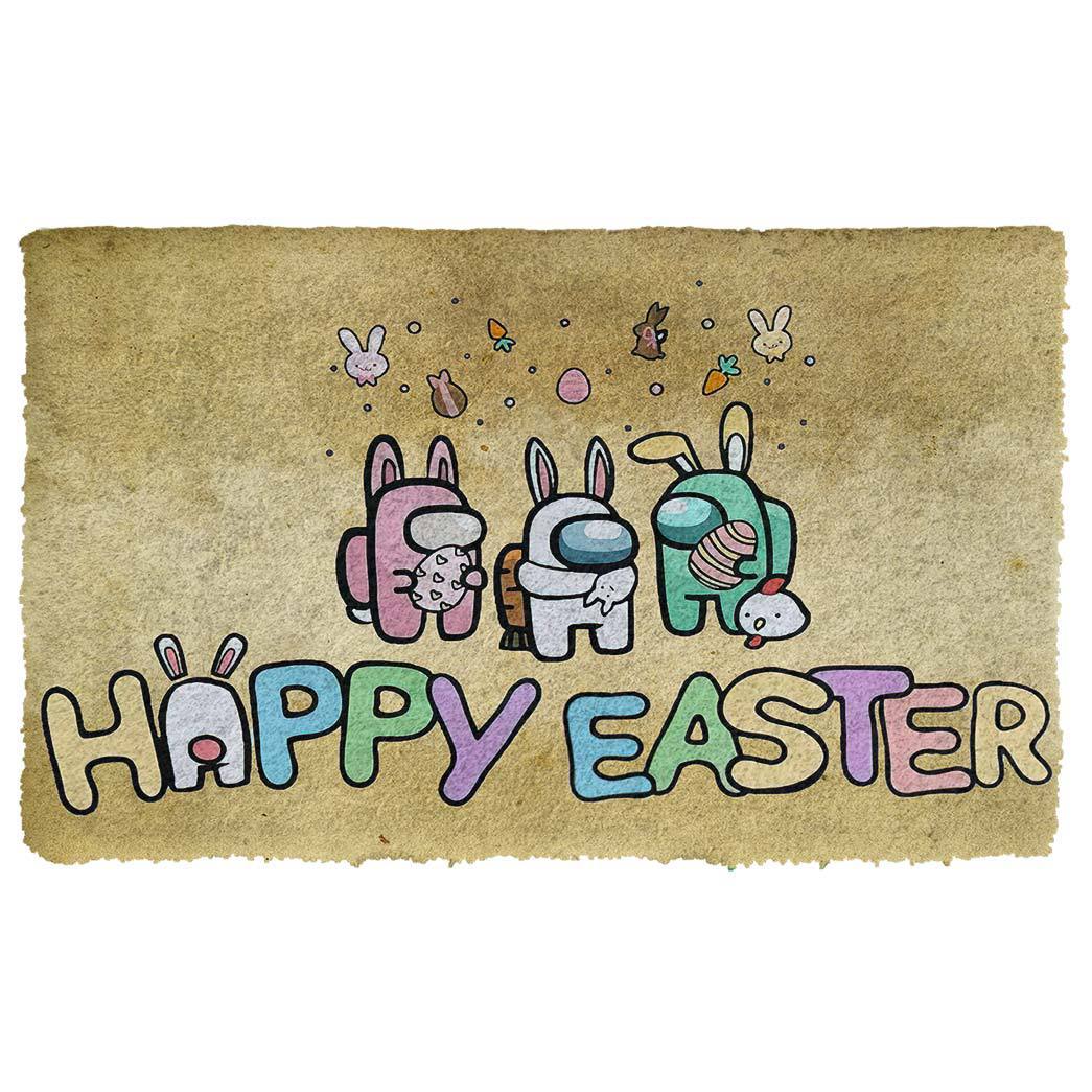 Gearhumans Gearhuman 3D Happy Easter Among Us Doormat GV15039 Doormat Doormat S(15,8''x23,6'') 