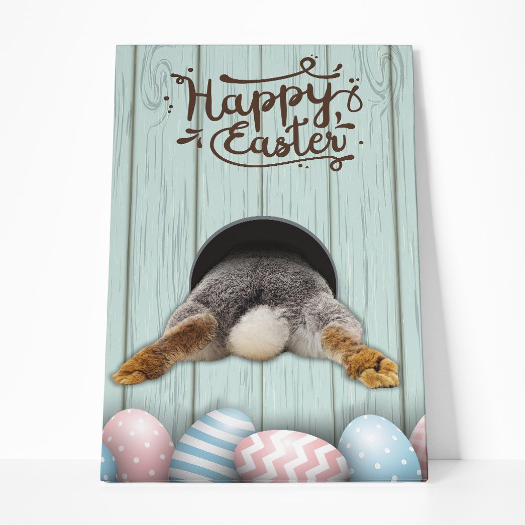 Gearhumans Gearhuman 3D Happy Easter Bunny Custom Canvas GW17039 Canvas 1 Piece Non Frame M