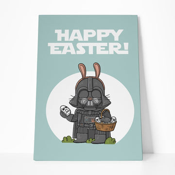 Gearhumans 3D Happy Easter Darth Vader Custom Canvas