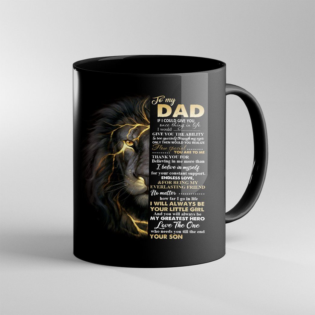 Gearhumans Gearhuman 3D Happy Father Day Gift From Son My Dad Is My Greatest Hero Custom Name Mug GO250352 Mug