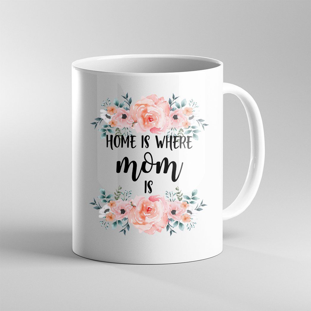 Gearhumans Gearhuman 3D Happy Mother's Day Home Is Where Mom Is Long Distance Mothers Day Gift Custom Name Mug GO260356 Mug