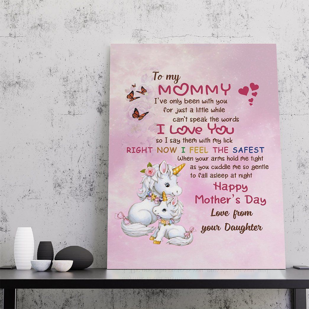 Gearhumans Gearhuman 3D Happy Mothers Day to Mommy Canvas GJ010430 Canvas