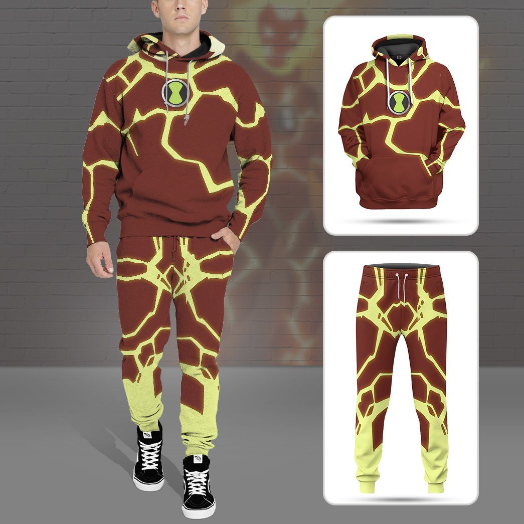 Gearhumans 3D Heatblast Ben Ten Sweatpants