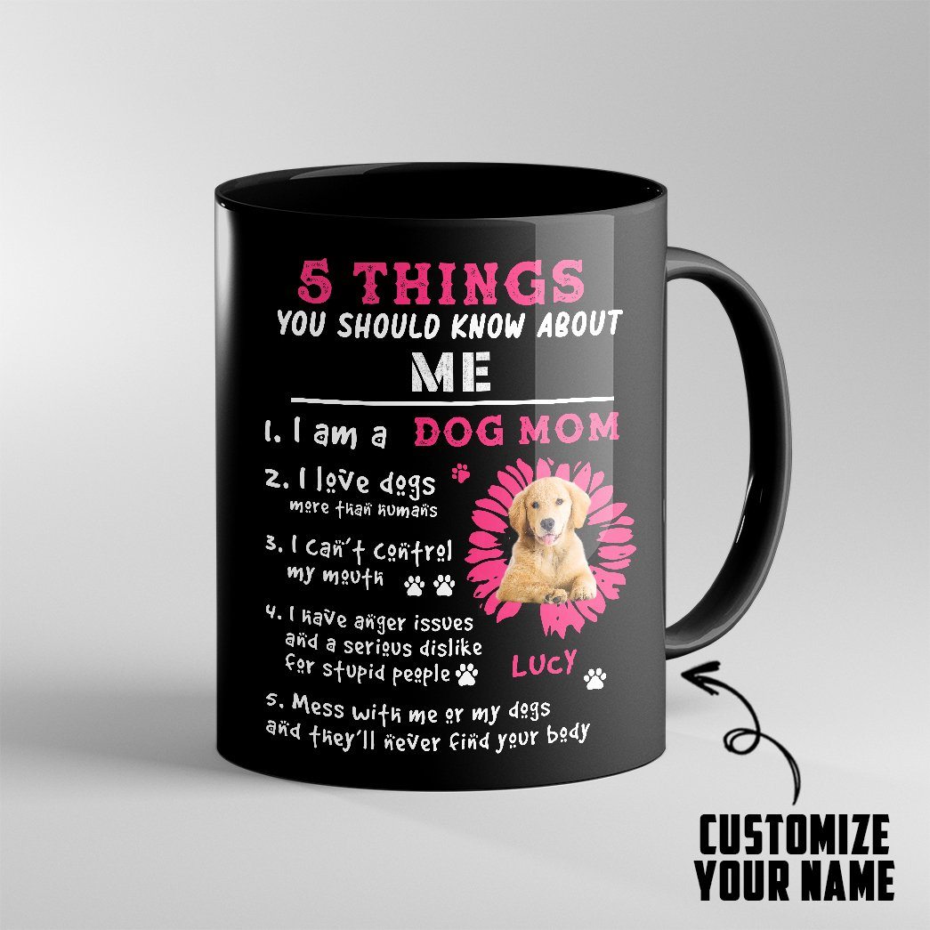Gearhumans Gearhuman 3D I Am A Dog Mom Golden Retriever Custom Name Mug GV22032 Mug