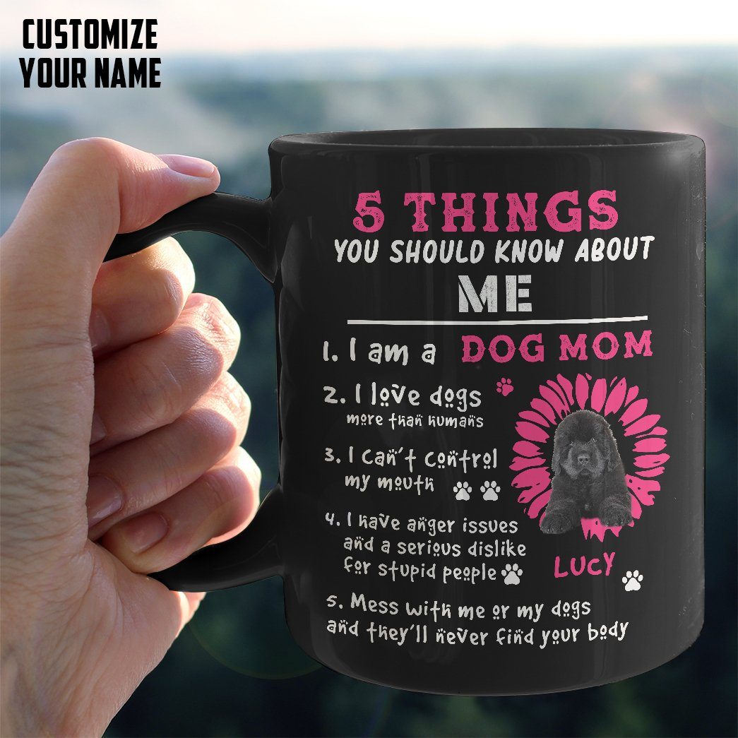 Gearhumans Gearhuman 3D I Am A Dog Mom Newfoundland Custom Name Mug GV22034 Mug