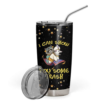 Gearhumans 3D I Can Show You Some Trash Custom Name Design Vacuum Insulated Tumbler