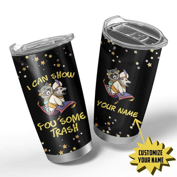 Gearhumans 3D I Can Show You Some Trash Custom Name Design Vacuum Insulated Tumbler