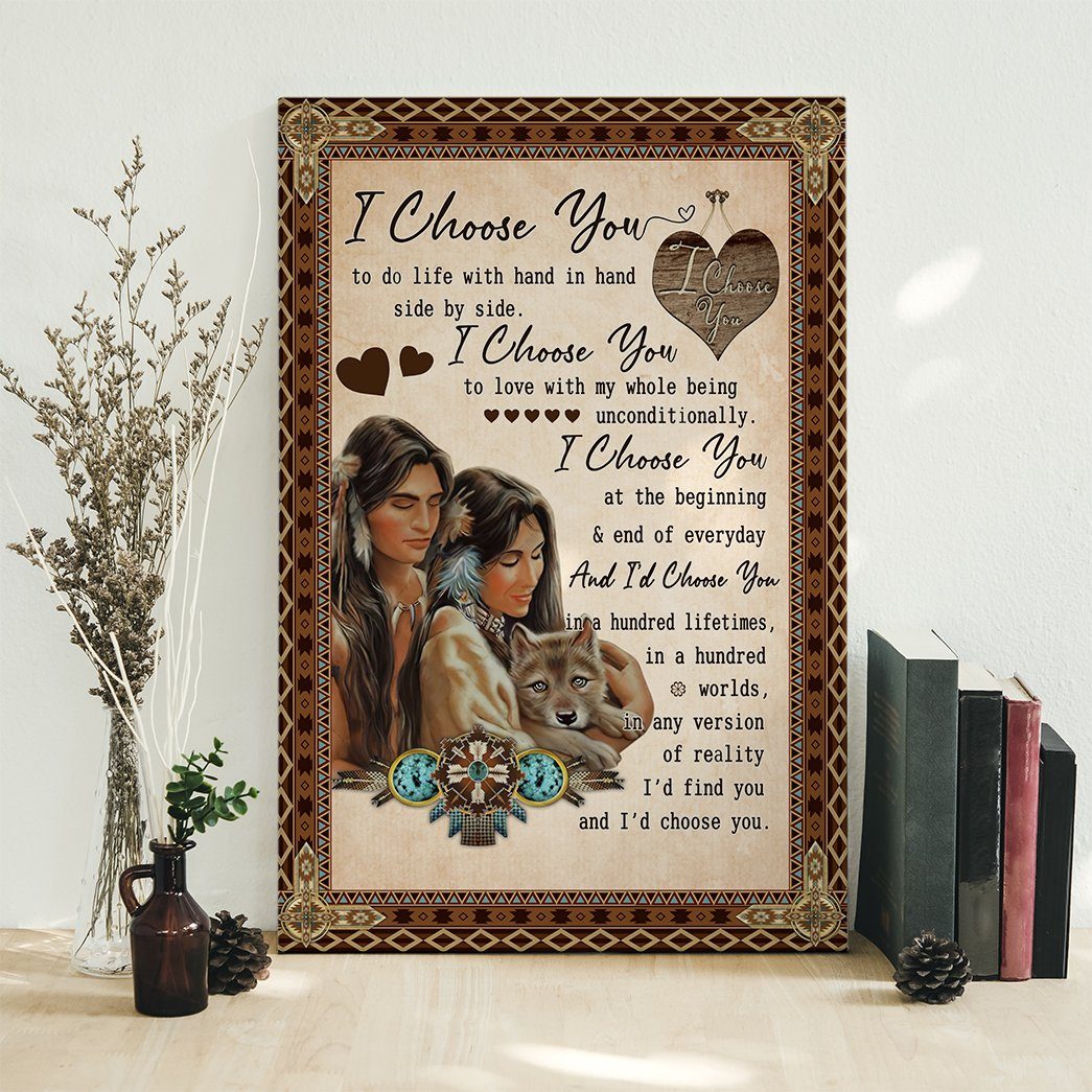 Gearhumans Gearhuman 3D I Choose You Native American Canvas GB11035 Canvas