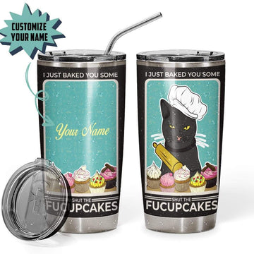 Gearhumans 3D I Just Baked You Some Fucupcakes Custom Name Design Vacuum Insulated Tumbler