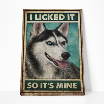 Gearhumans 3D I Licked It Husky Canvas