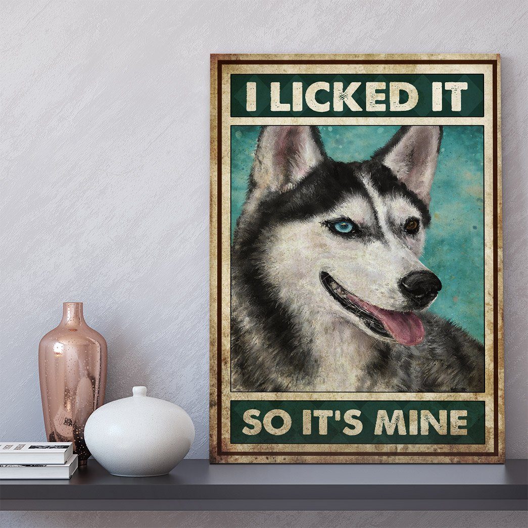 Gearhumans Gearhuman 3D I Licked It Husky Canvas GB110313 Canvas