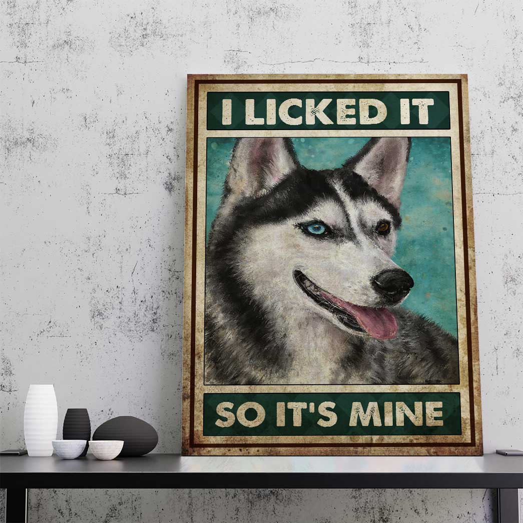 Gearhumans Gearhuman 3D I Licked It Husky Canvas GB110313 Canvas