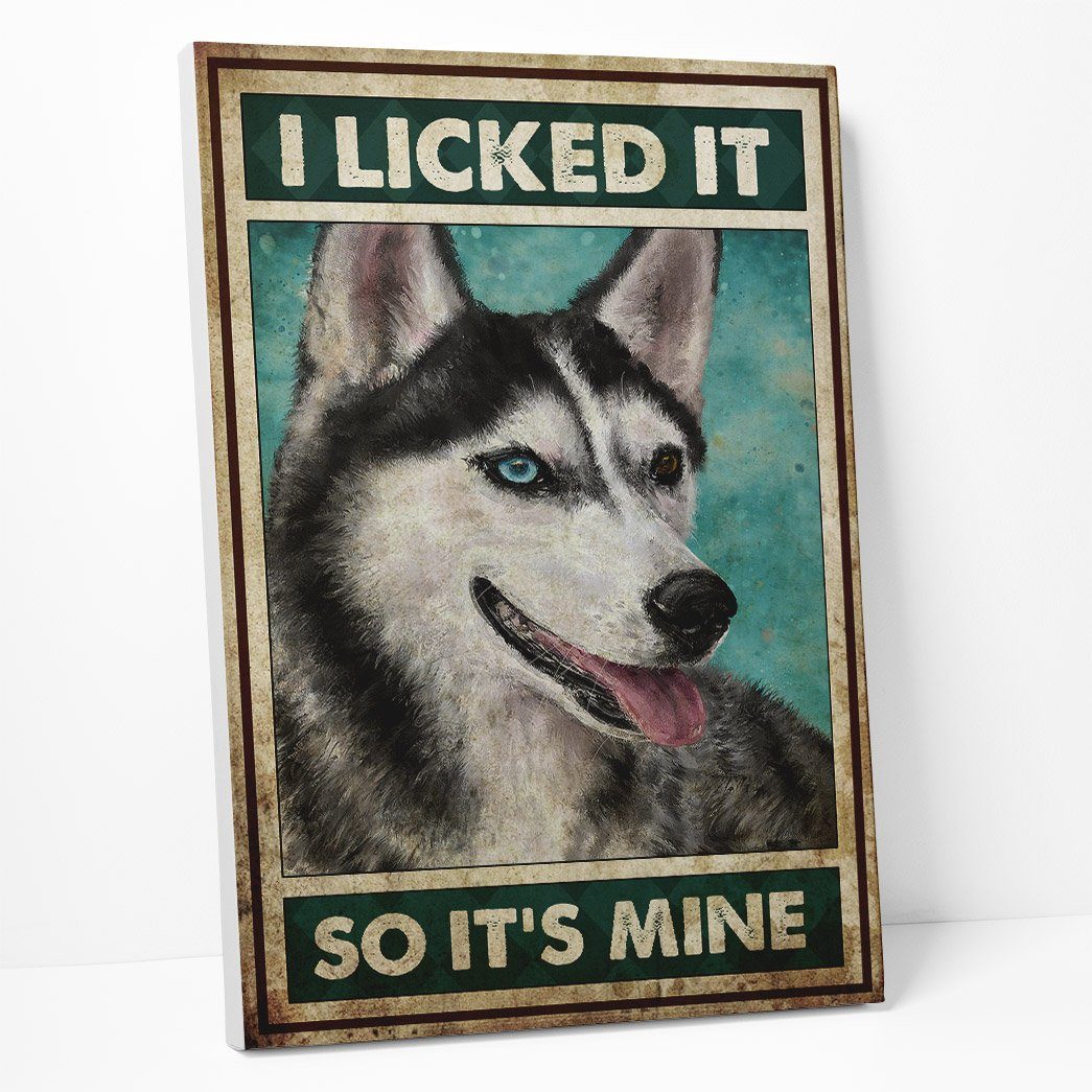 Gearhumans Gearhuman 3D I Licked It Husky Canvas GB110313 Canvas