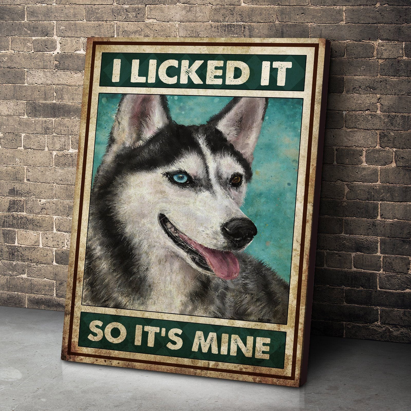 Gearhumans Gearhuman 3D I Licked It Husky Canvas GB110313 Canvas