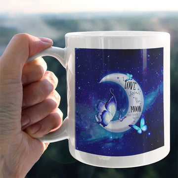 Gearhumans 3D I Love You To The Moon And Back Mug