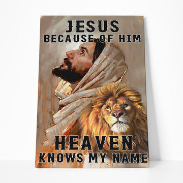 Gearhumans 3D Jesus Heaven Knows My Name Custom Canvas