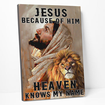 Gearhumans 3D Jesus Heaven Knows My Name Custom Canvas