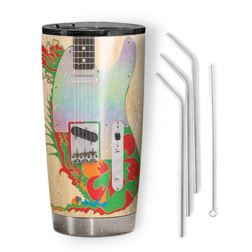 Gearhumans 3D Jimmy Page Custom Name Design Vacuum Insulated Tumbler