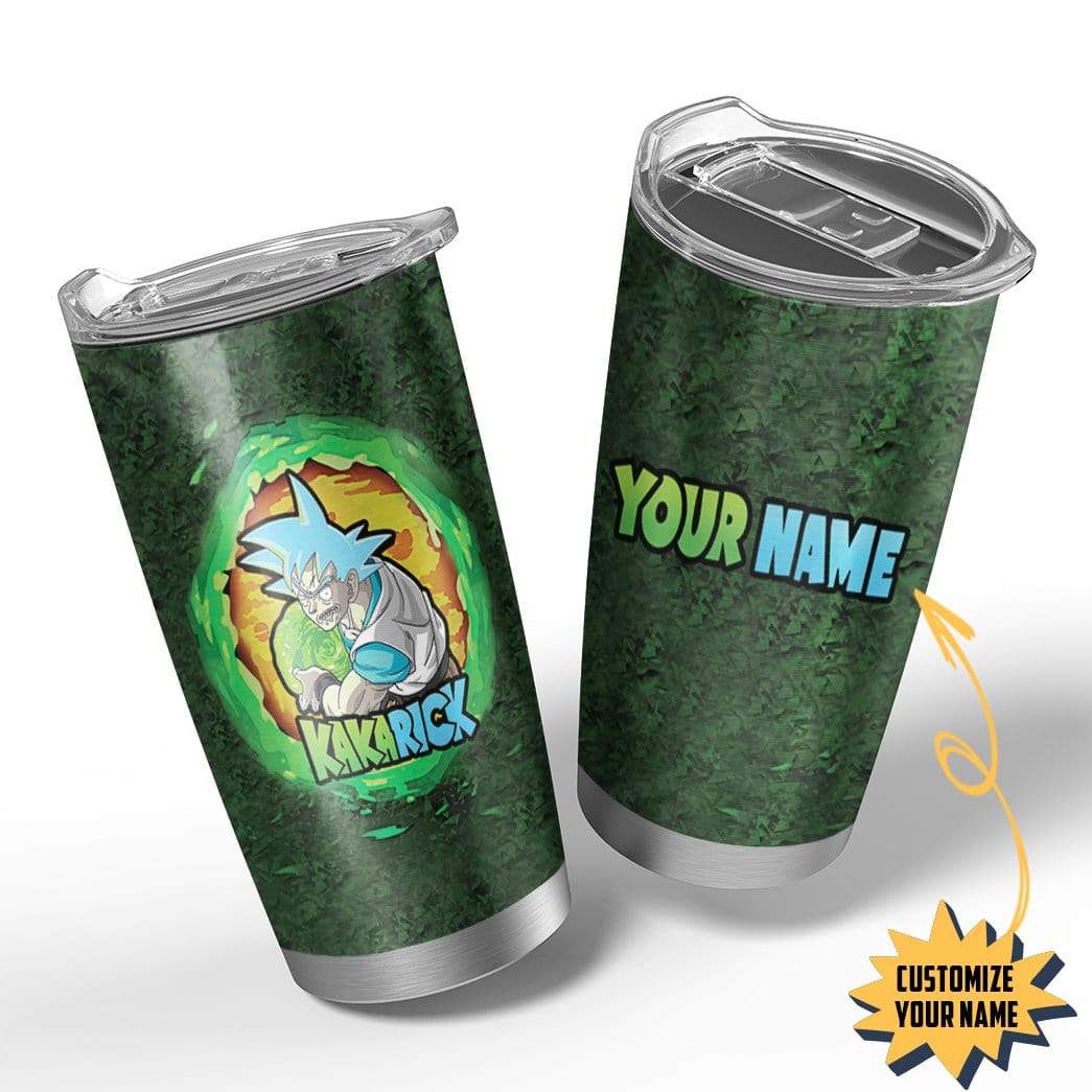 Gearhumans Gearhuman 3D Kakarick goku rick Custom Name Design Vacuum Insulated Tumbler GV04075 Tumbler