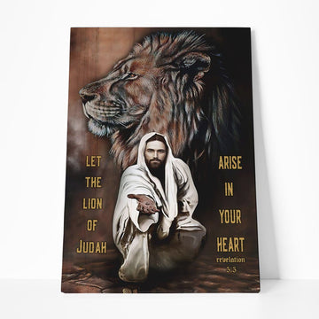 Gearhumans 3D Let The Lion Of Judah Arise In Your Heart Custom Canvas