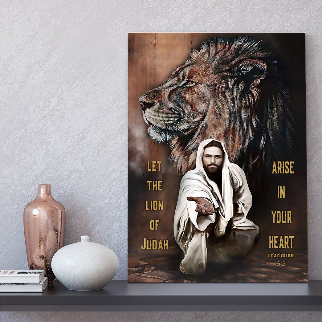 Gearhumans Gearhuman 3D Let The Lion Of Judah Arise In Your Heart Custom Canvas GW15037 Canvas