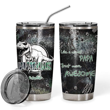 Gearhumans 3D Like A Normal Papa Custom Design Vacuum Insulated Tumbler