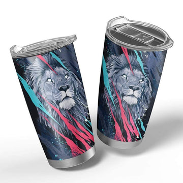 Gearhumans 3D Lion King Custom Design Vacuum Insulated Tumbler