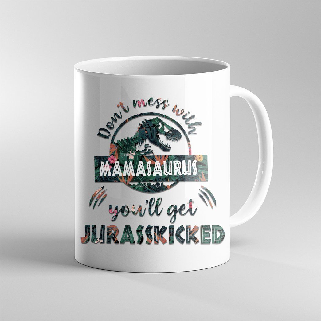 Gearhumans Gearhuman 3D Mamasaurus Mothers Day Gift Custom Name Mug GW230314 Mug