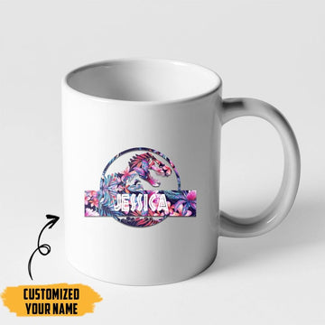 Gearhumans 3D Mamasaurus Mothers Day Gift Custom Name Mug