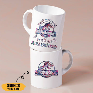 Gearhumans Gearhuman 3D Mamasaurus Mothers Day Gift Custom Name Mug GW230315 Mug