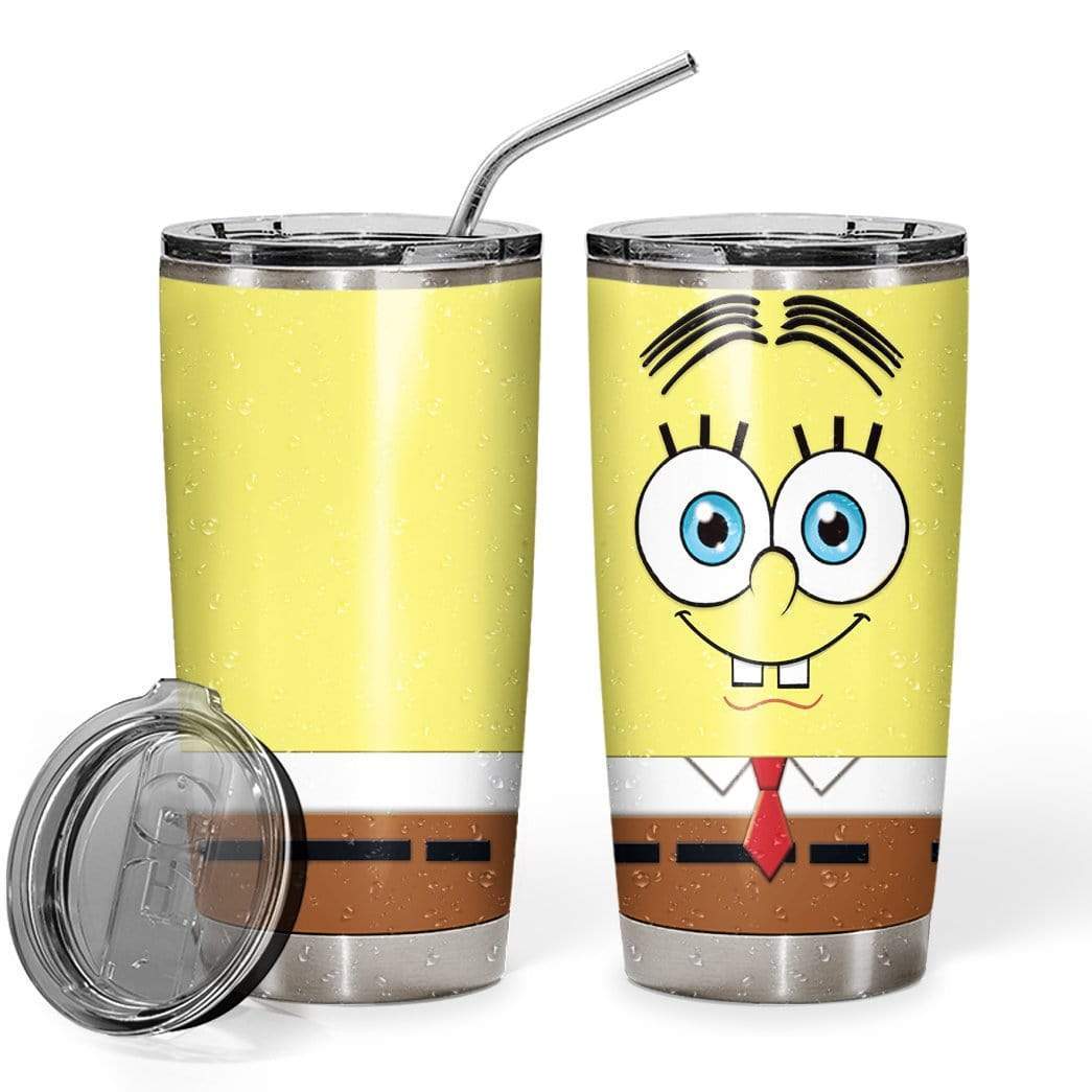 Gearhumans Gearhuman 3D Minion cosplay Spongebob Glitter Custom Design Vacuum Insulated Tumbler GL21055 Tumbler