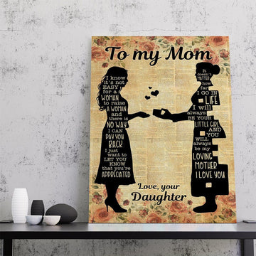 Gearhumans 3D Mom and Daughter Canvas