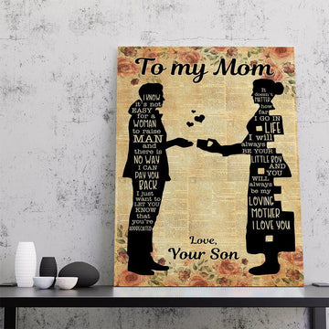 Gearhumans 3D Mom and Son Canvas