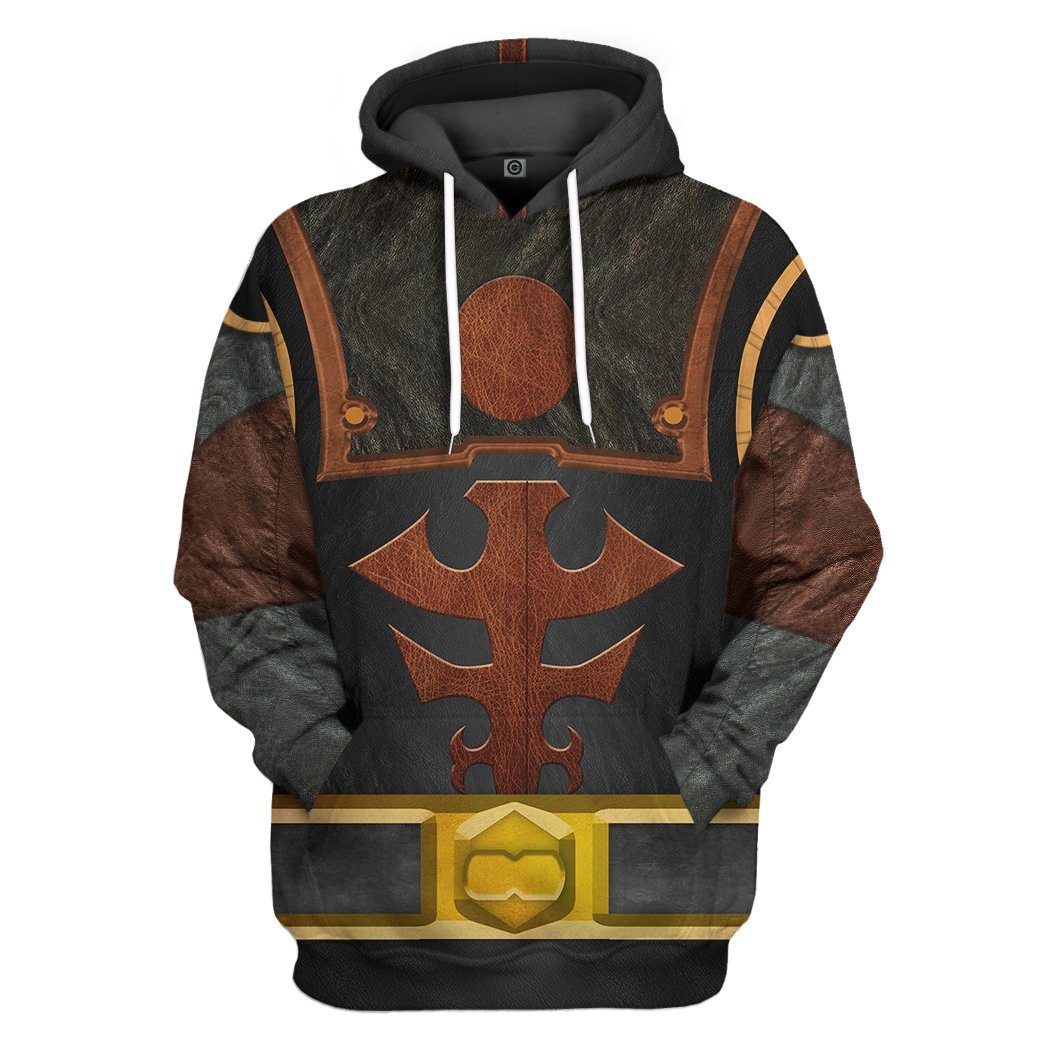 Gearhumans Gearhuman 3D Mortal Kombat Ermac Costume Custom Tshirt Hoodie Apparel GW180316 3D Apparel Hoodie S
