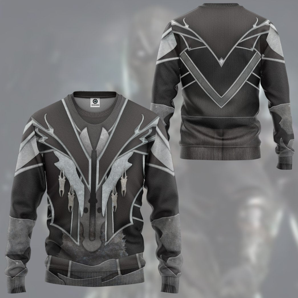 Gearhumans 3D Mortal Kombat Noob Saibot Costume Custom Tshirt Hoodie A