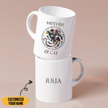 Gearhumans Gearhuman 3D Mother Of Cats Mothers Day Gift Custom Name Mug GW25039 Mug