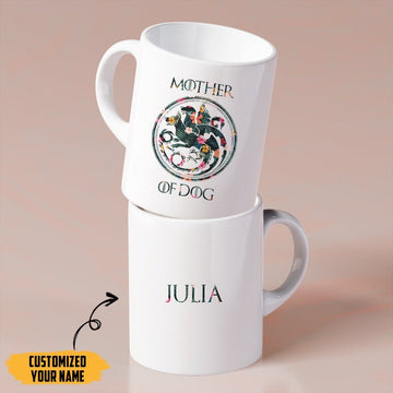 Gearhumans 3D Mother Of Dogs Mothers Day Gift Custom Name Mug