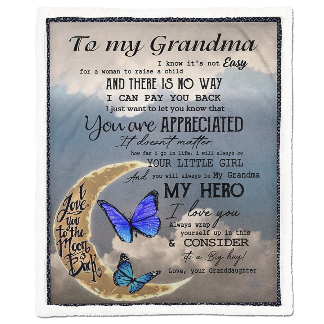 Gearhumans Gearhuman 3D My Grandma My Hero Blanket GJ290309 Blanket Blanket M(51''x59'')
