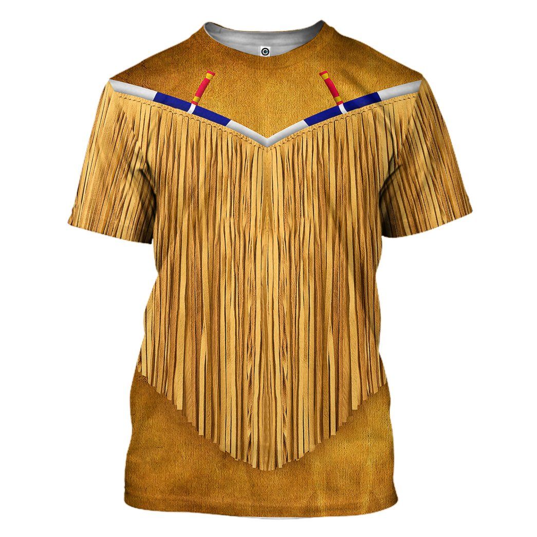 Gearhumans Gearhuman 3D Native America Tshirt Hoodie Apparel GB180326 3D Apparel T-Shirt S
