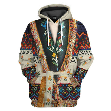 Gearhumans 3D Native American Inspired Tshirt Hoodie Apparel