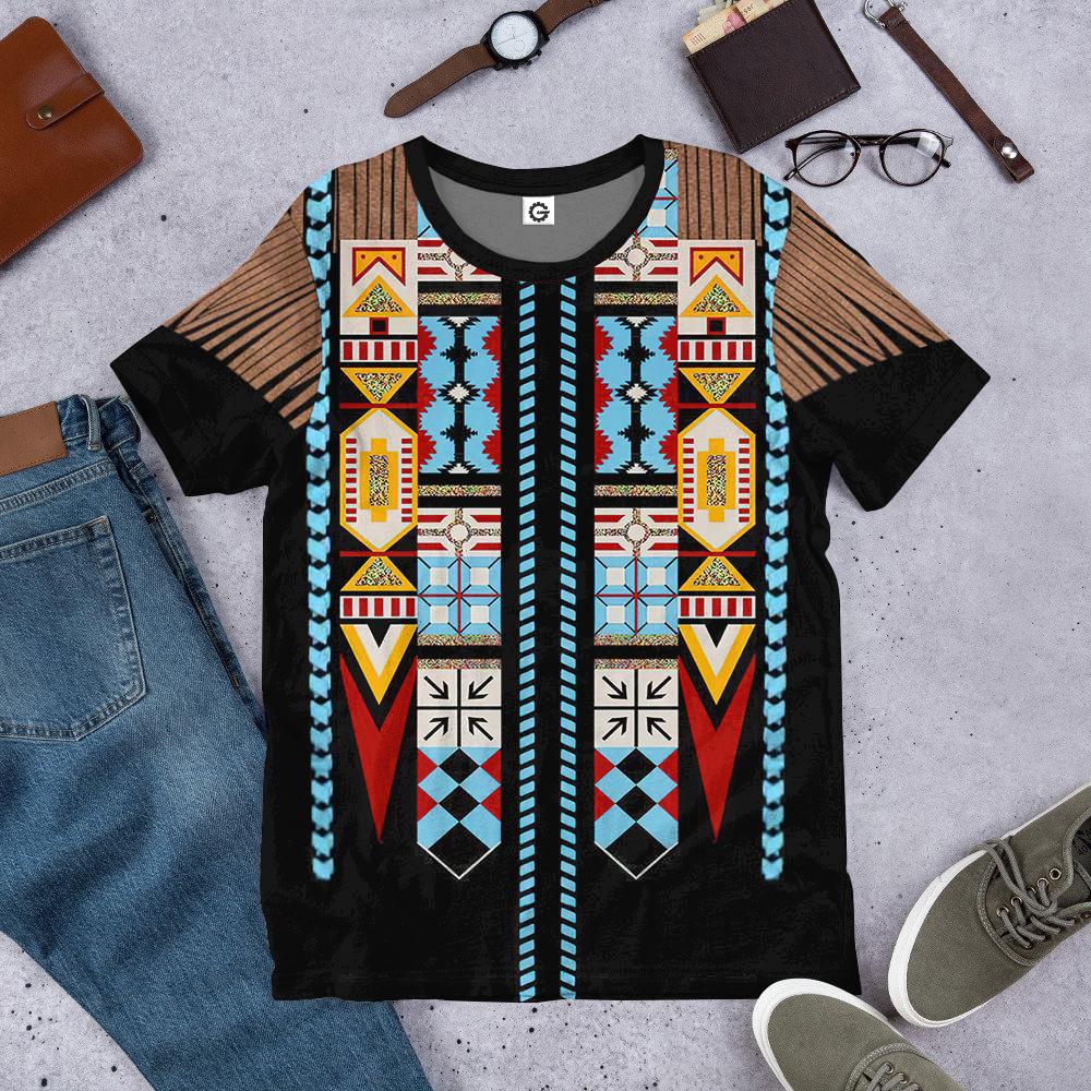 Gearhumans Gearhuman 3D Native American Pattern Tshirt Hoodie Apparel GB180321 3D Apparel