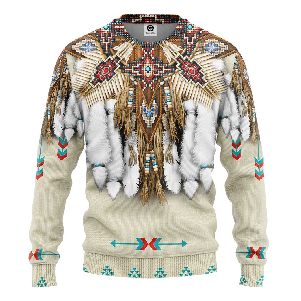 Gearhumans Gearhuman 3D Native Pattern Tshirt Hoodie Apparel GB110324 3D Apparel Long Sleeve S