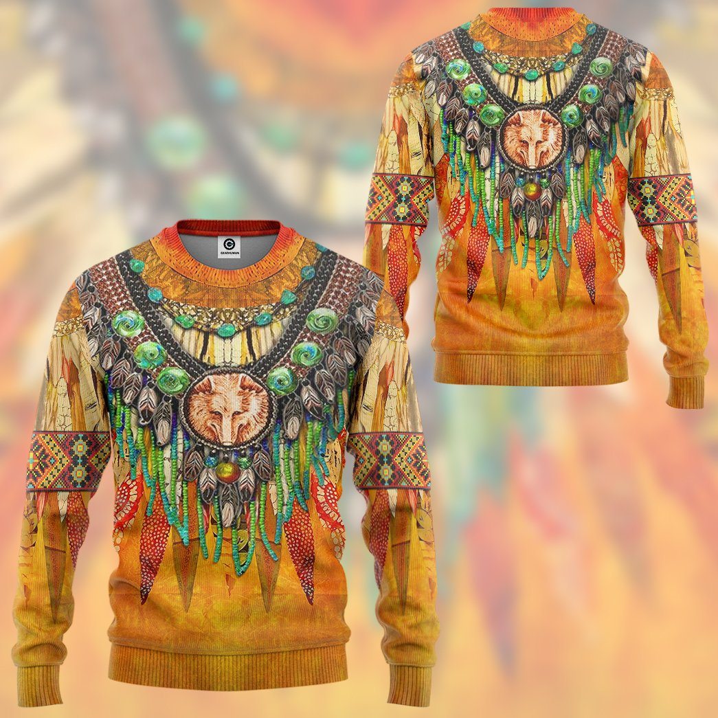 Gearhumans Gearhuman 3D Native Pattern Tshirt Hoodie Apparel GB110326 3D Apparel