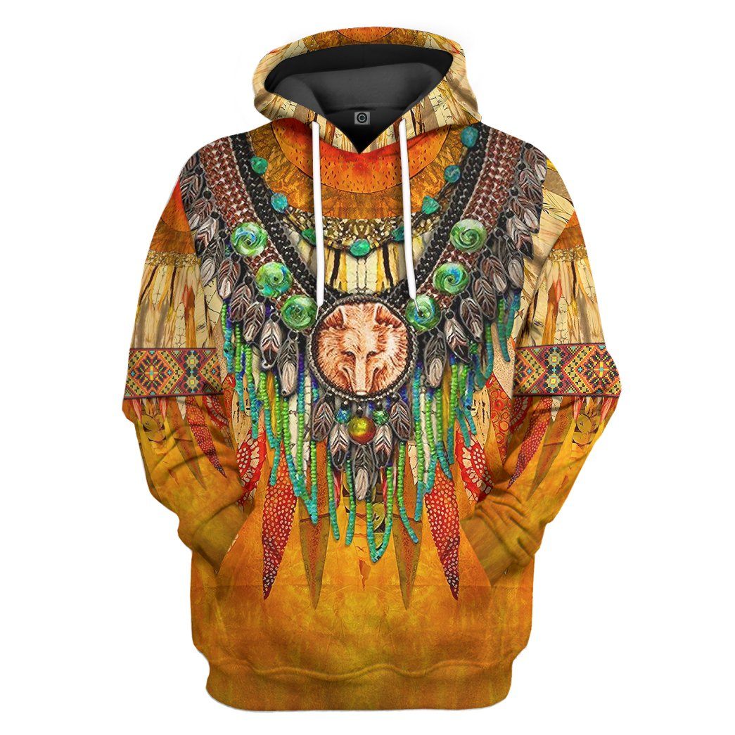 Gearhumans Gearhuman 3D Native Pattern Tshirt Hoodie Apparel GB110326 3D Apparel Hoodie S