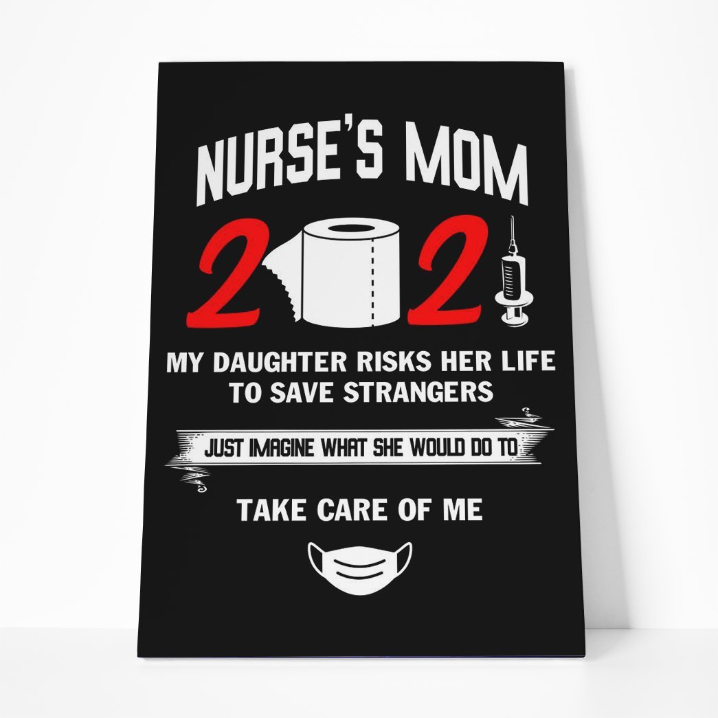 Gearhumans Gearhuman 3D Nurses Mom Is Proud Of Her Daughter Canvas GJ010431 Canvas 1 Piece Non Frame M