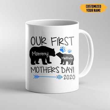 Gearhumans Gearhuman 3D Our First Mothers Day Custom Name Mug GJ300314 Mug 11oz