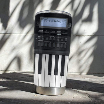 Gearhumans 3D Piano Custom Design Vacuum Insulated Tumbler