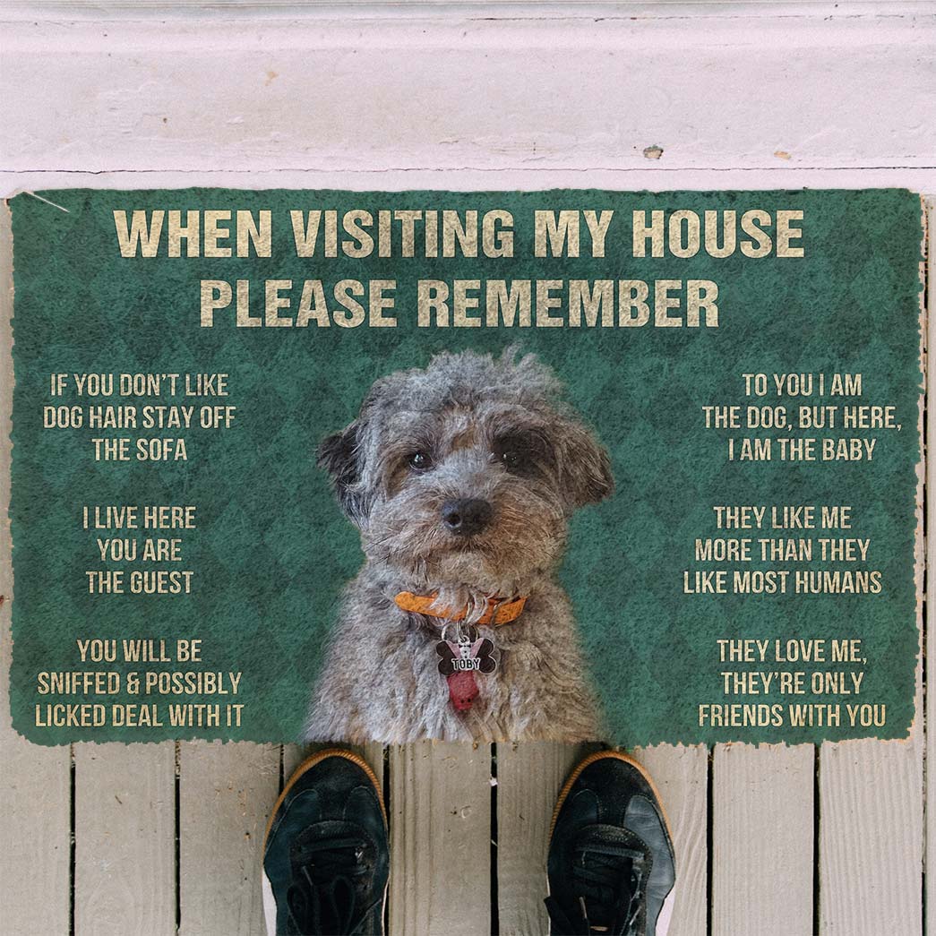 Gearhumans Gearhuman 3D Please Remember Dog Custom Doormat GV110310 Doormat