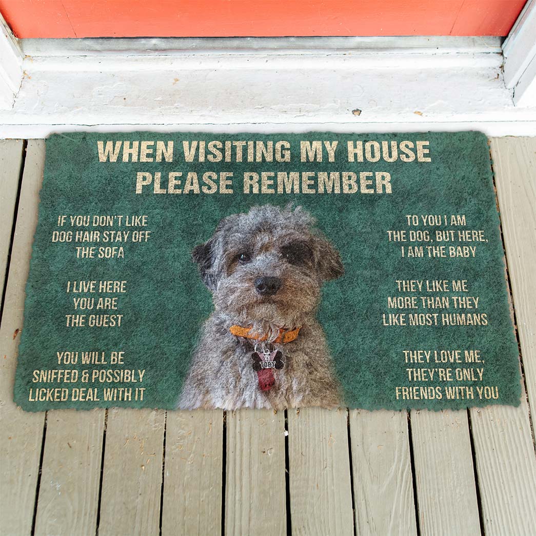 Gearhumans Gearhuman 3D Please Remember Dog Custom Doormat GV110310 Doormat