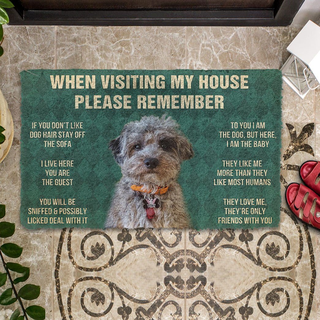 Gearhumans Gearhuman 3D Please Remember Dog Custom Doormat GV110310 Doormat